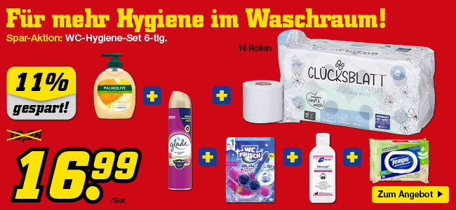 Sparen im Top-Set: WC-Hygiene-Set 6tl.