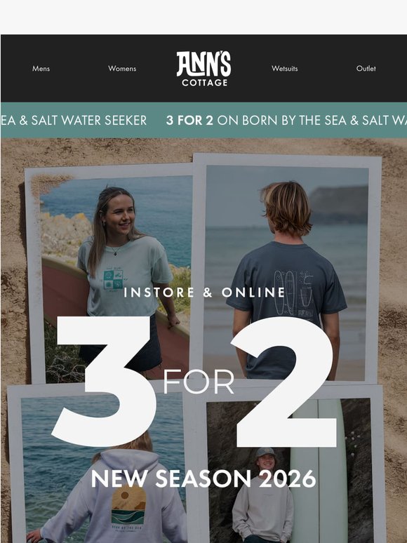 3 For 2 On New Season Styles