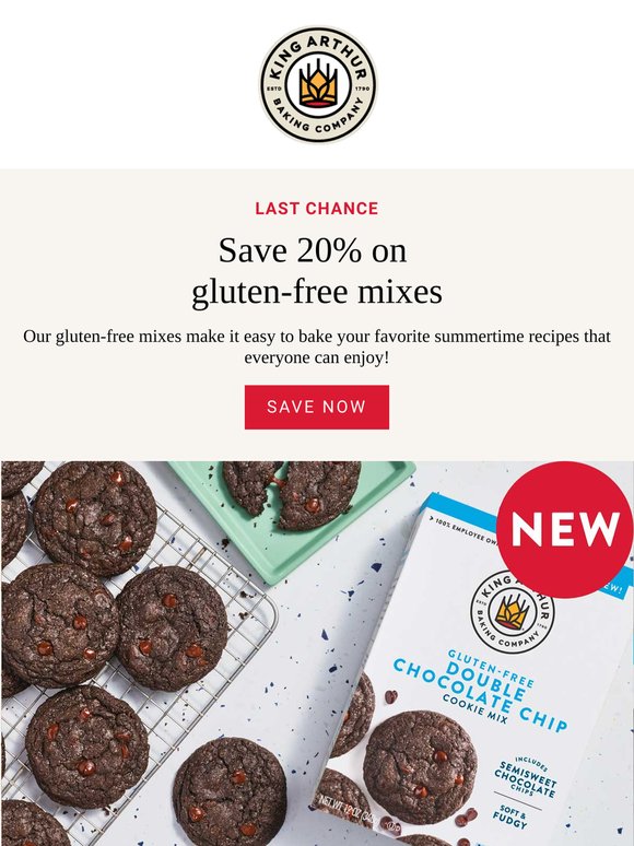 Stock Up: 20% Off Gluten-Free Mixes!