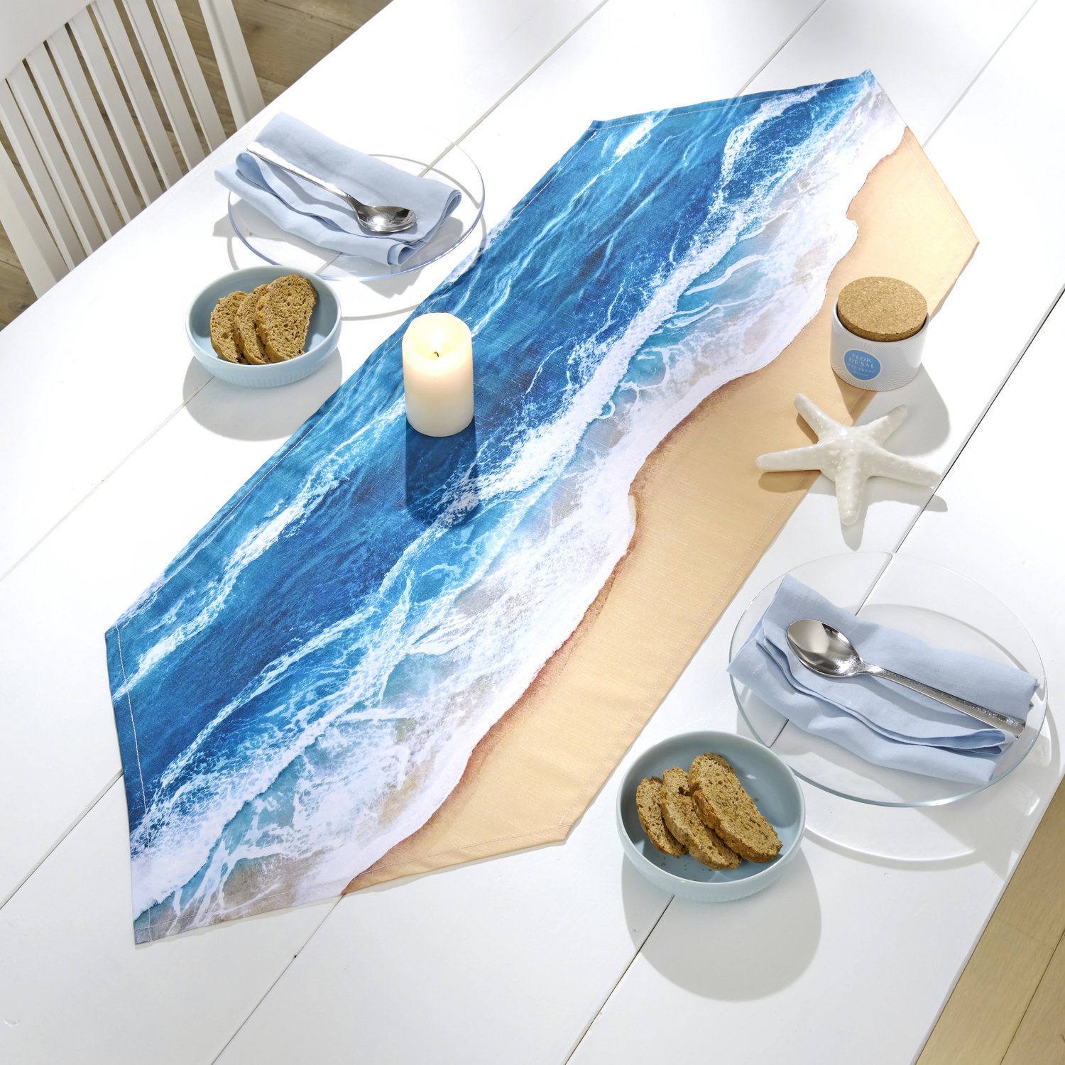 Chemin de table "Océan" 40 x 120 cm Eldo