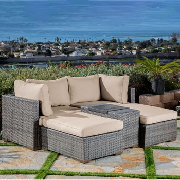 Allspace 5-Piece Modular Outdoor Patio Set