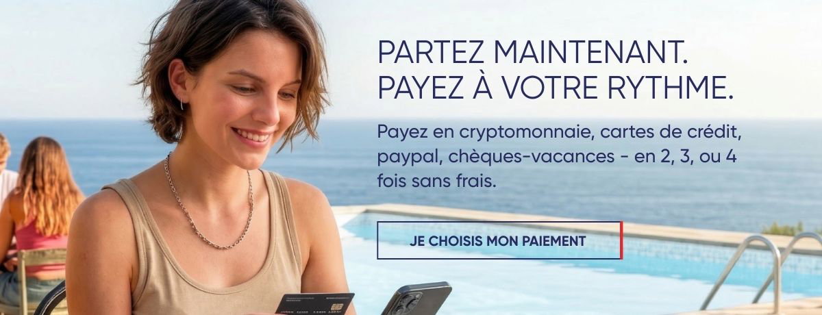 Partez maintenant. Payez à votre rythme
