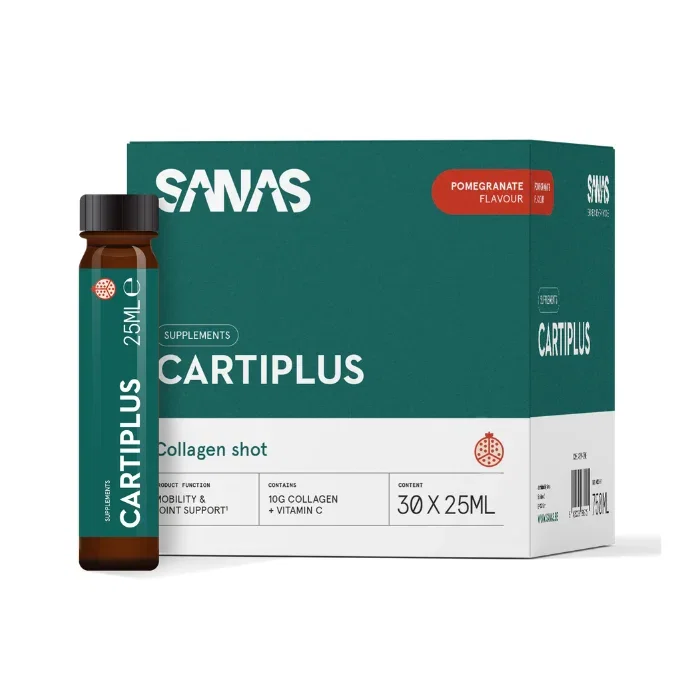 Image of Sanas Cartiplus Collageen Shot - Granaatappel - 30x25ml