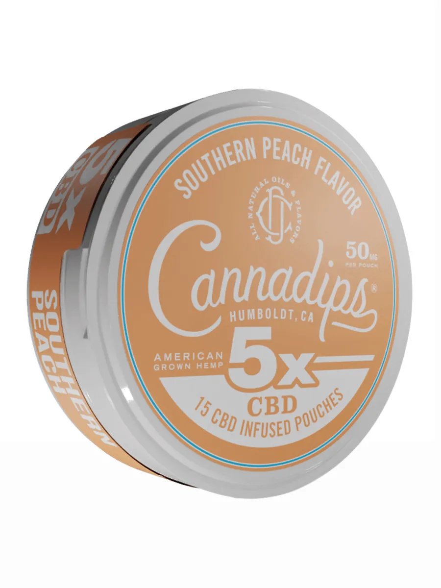 Image of Southern Peach Cannadips 5X CBD Infused Pouches 15ct 750MG