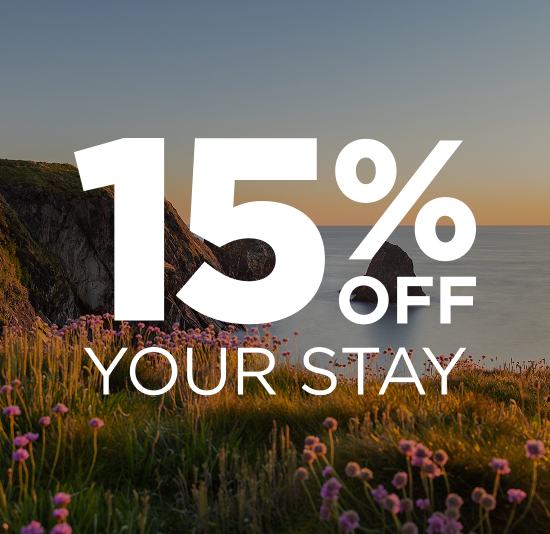 15% off your stay.