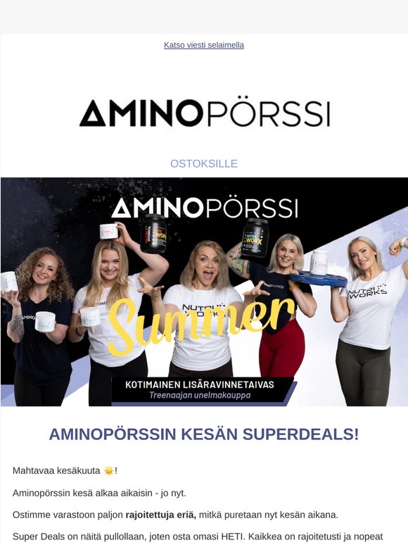 Summer SUPERDEALS jopa -60%☀️