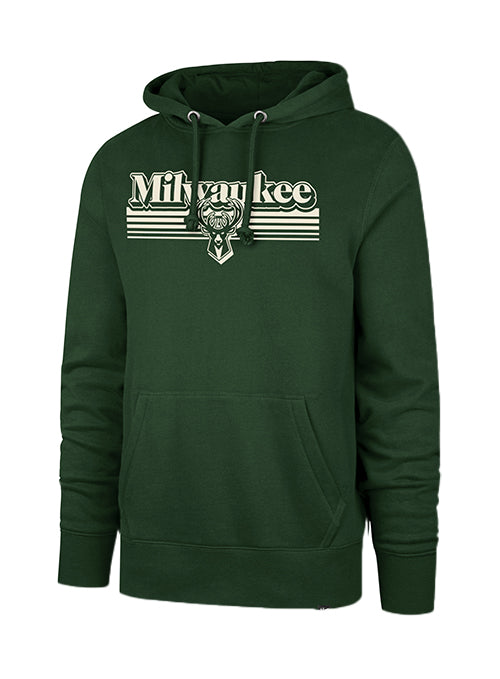 '47 Brand Headline Script Fade Milwaukee Bucks Hooded Sweatshirt