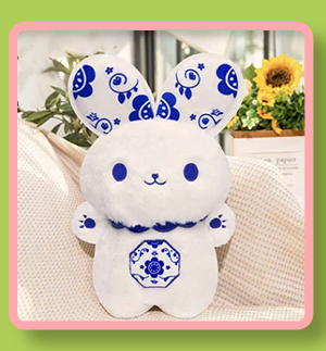 Plush toy with wings.