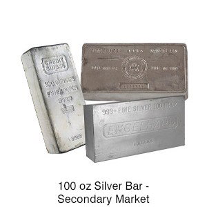 100 oz Silver Bar - Secondary Market
