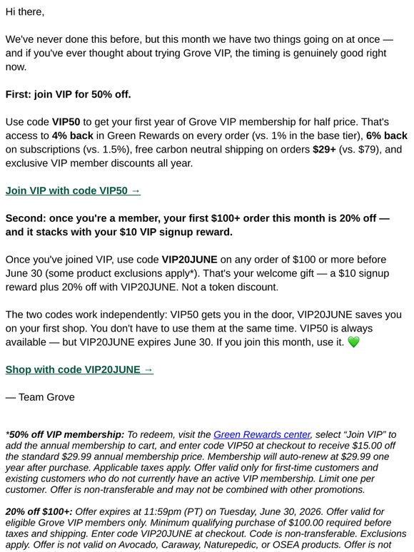 We've never done this before — join VIP in June 💚
