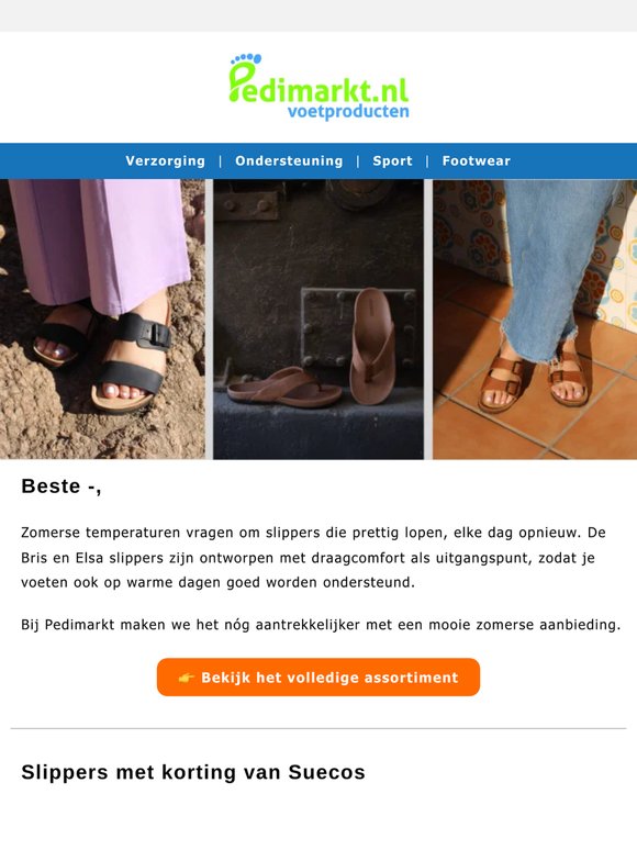 Slippers met een hoge korting! ☀️