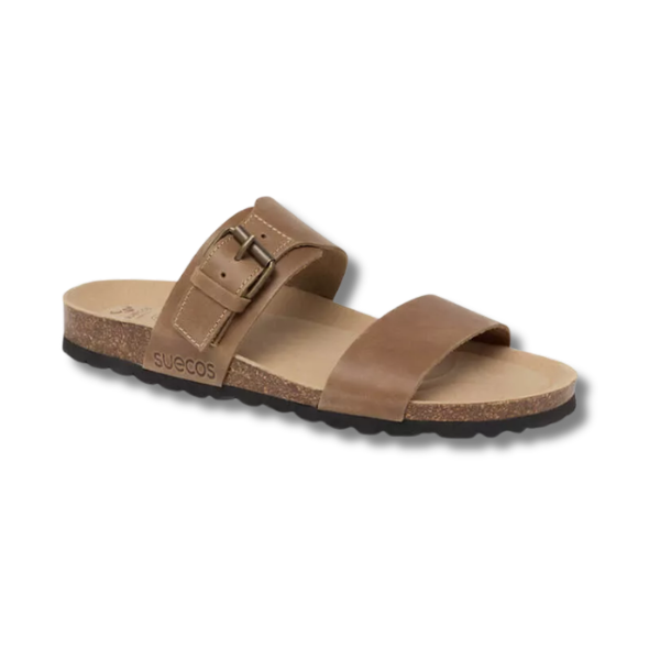 Suecos dames slippers Elsa taupe kopen