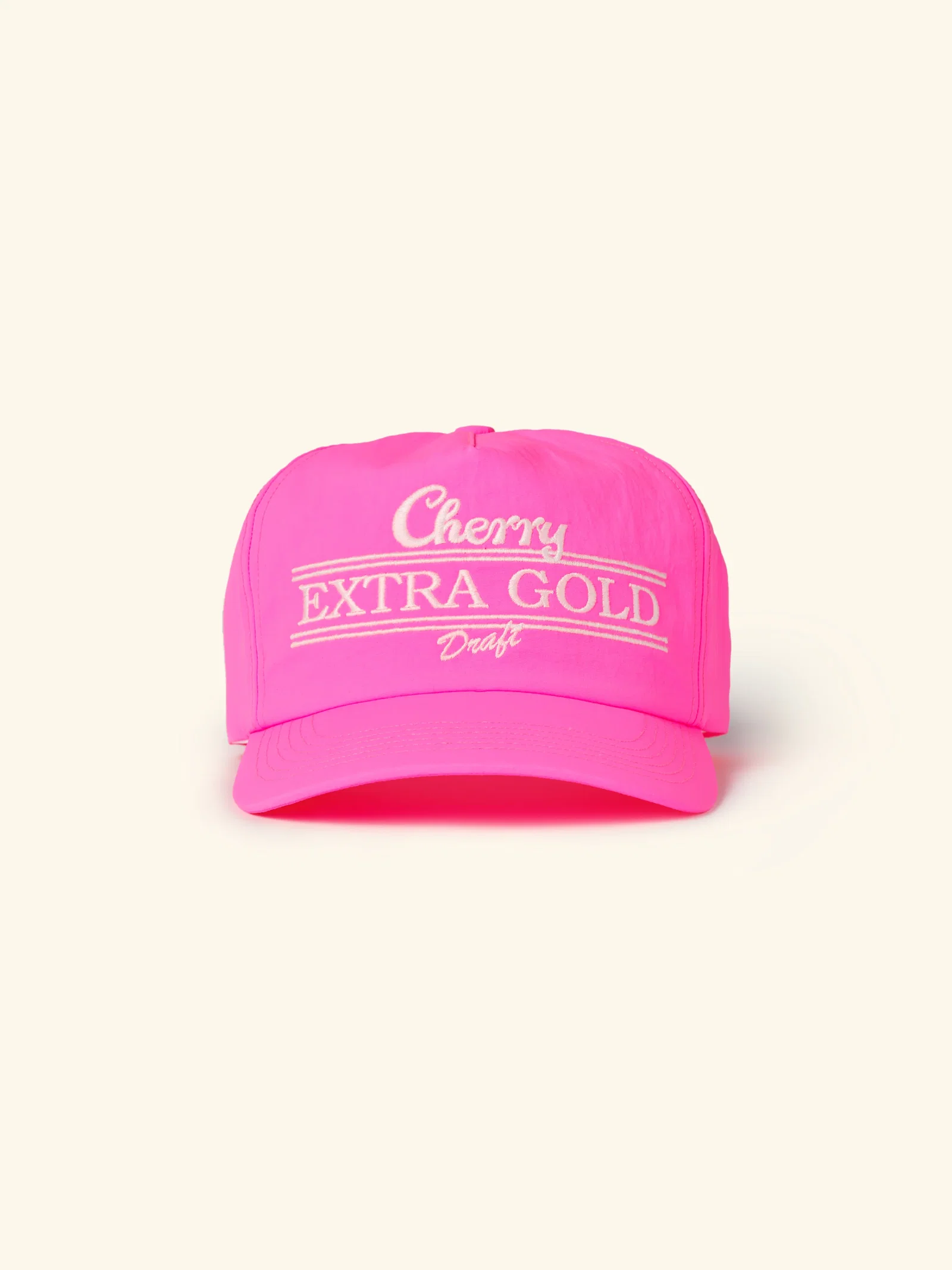 Image of Extra Gold 5 Panel Hat (Neon Pink)
