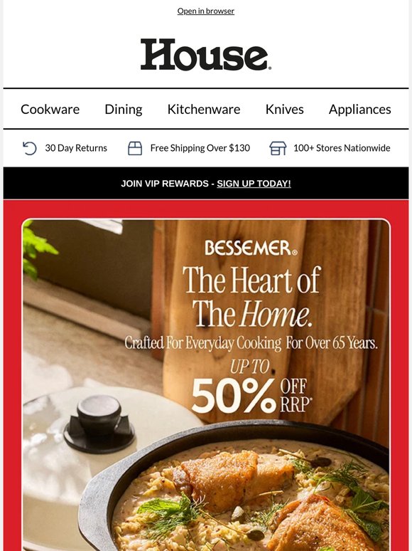 Bessemer ❤️the Heart of the Home NOW 50% off