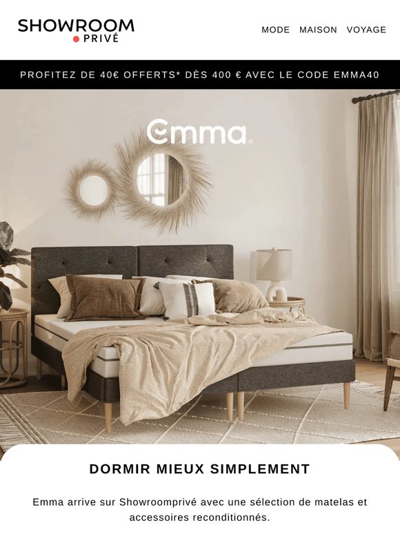 EMMA : offre EXCEPTIONNELLE sur votre prochain matelas 💤🛏️