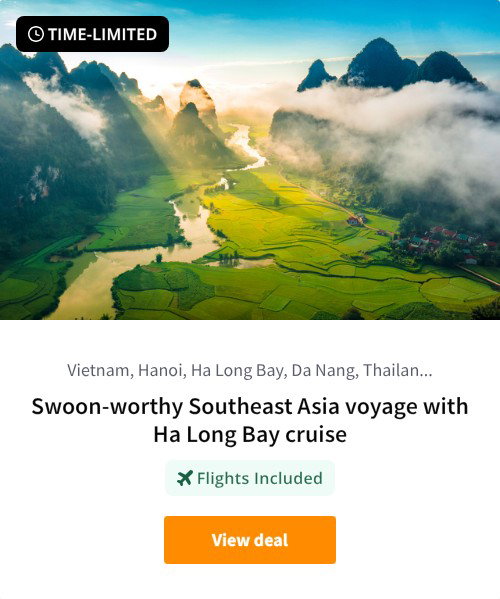 Swoon-worthy Southeast Asia voyage with Ha Long Bay cruise