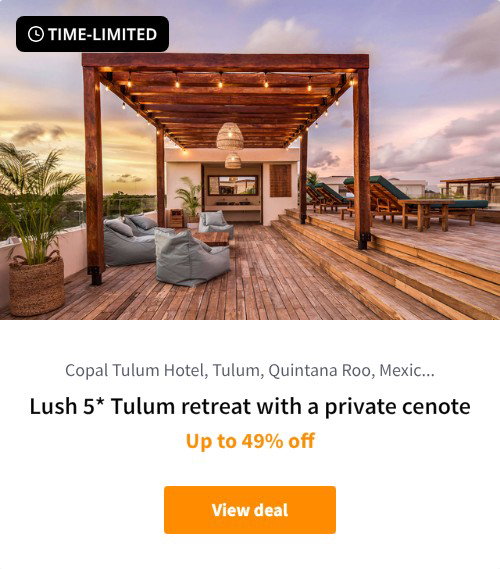 Lush 5* Tulum retreat with a private cenote