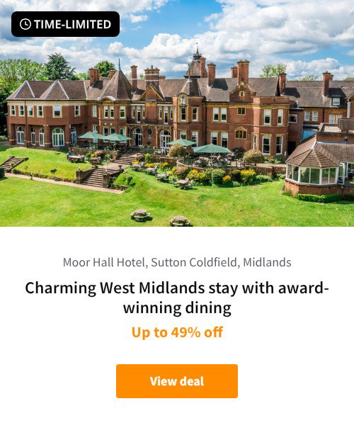 Charming West Midlands stay with award-winning dining