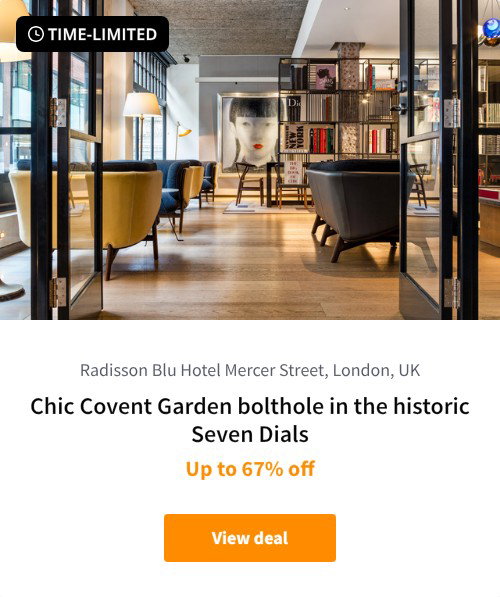 Chic Covent Garden bolthole in the historic Seven Dials