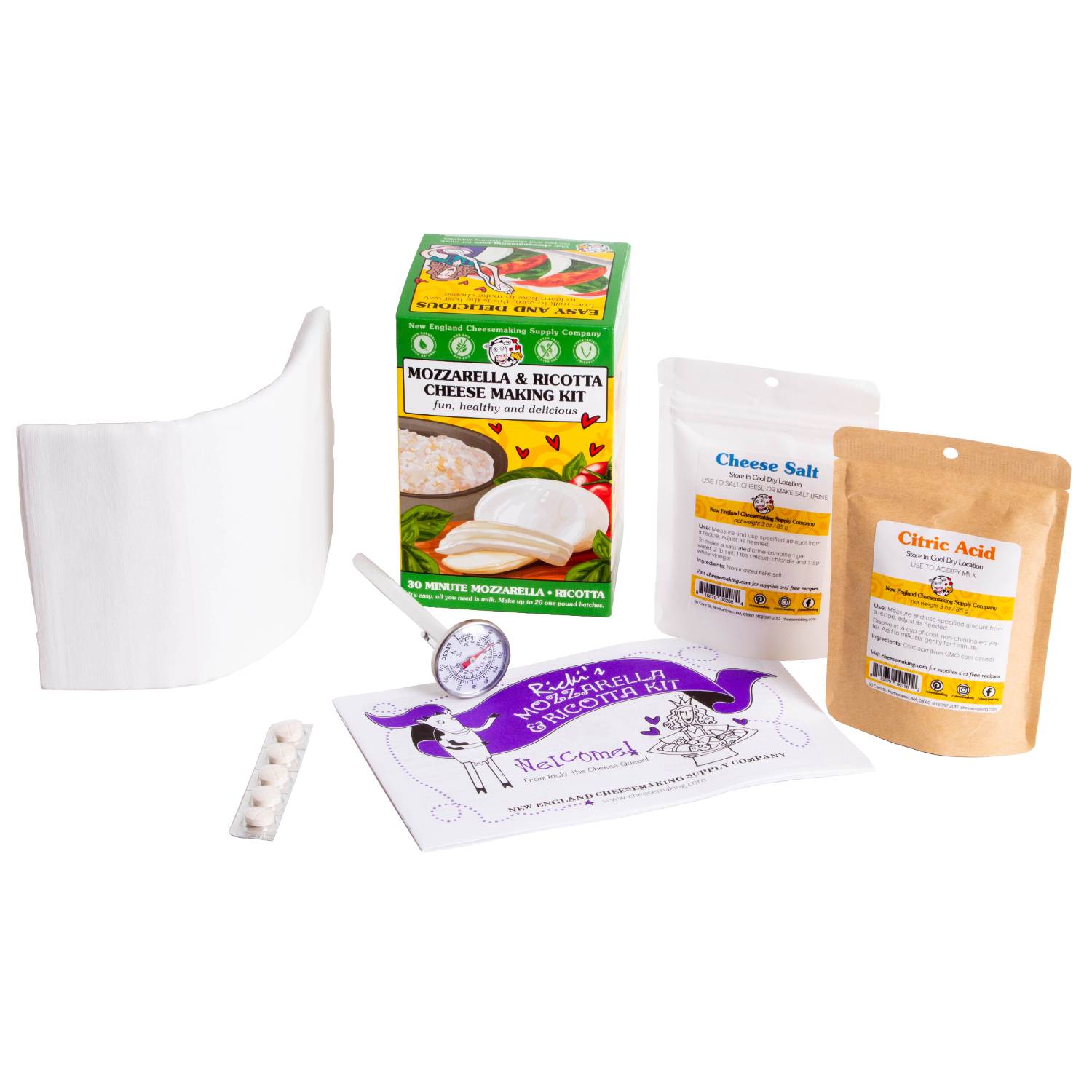 Image of Mozzarella and Ricotta Cheese Making Kit