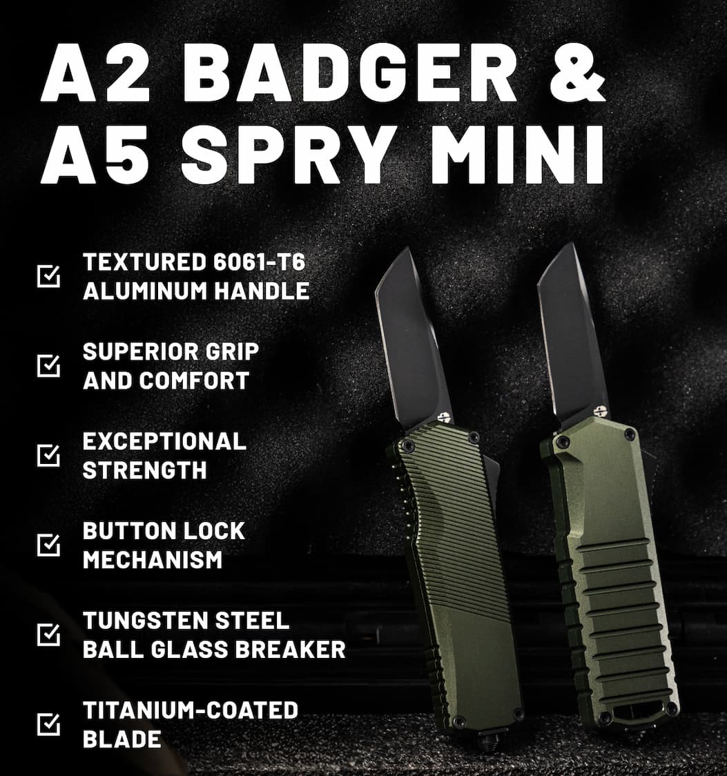 A2 Badger and A5 Spry Mini Side by Side with features.