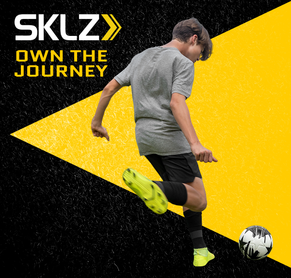 SKLZ own the journey, Athlete kicking a soccer ball