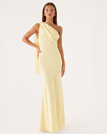 Elena Maxi Dress — Baby Yellow