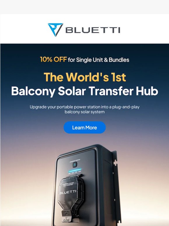 BLUETTI Balco Transfer Hub Is Here | 10% OFF Launch Offer (Code: TRANEDM10)