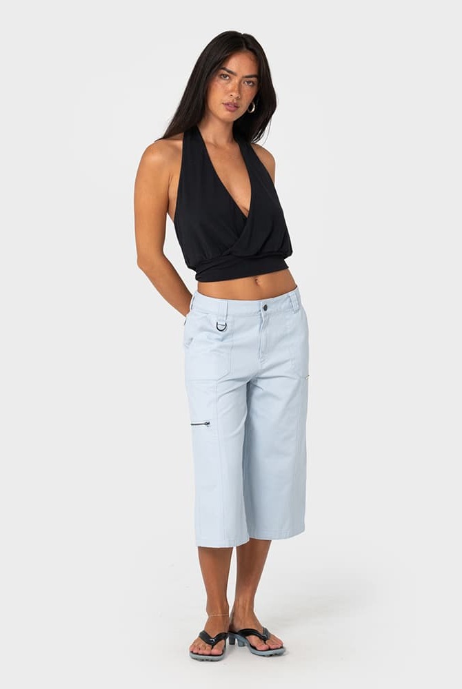 It Gyrl Low Rise Capri Cargo Pant