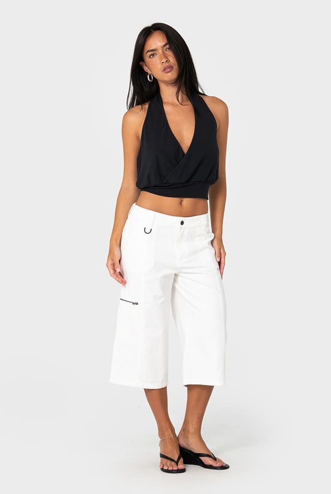 It Gyrl Low Rise Capri Cargo Pant