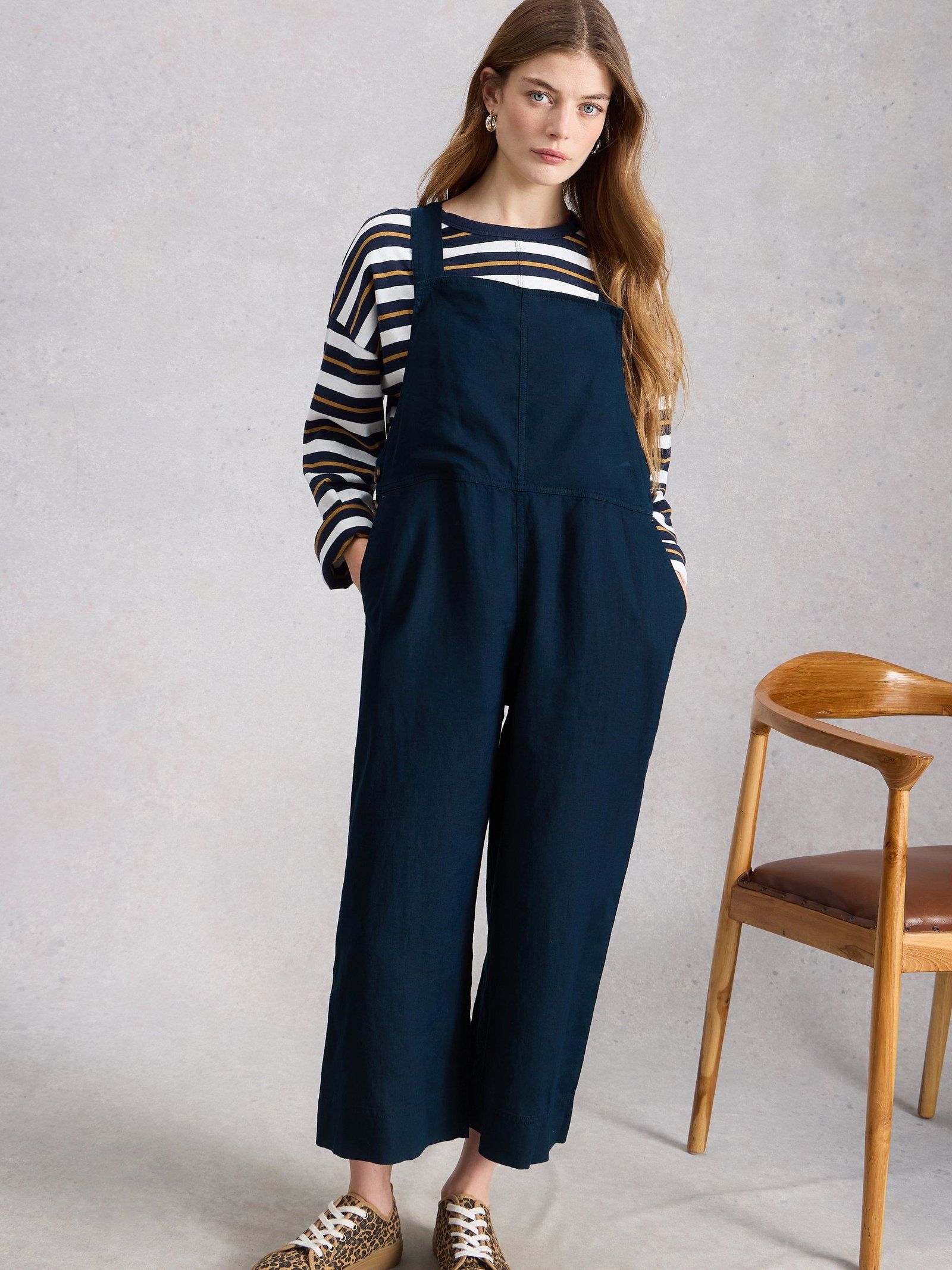 Vivian Linen Dungaree