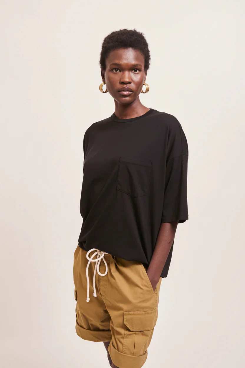 Image of The Boxy Tee in Black