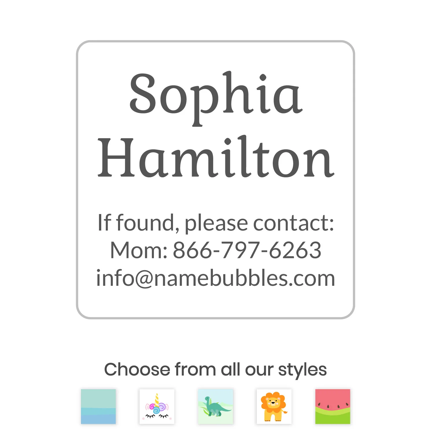 Image of Custom Contact Labels