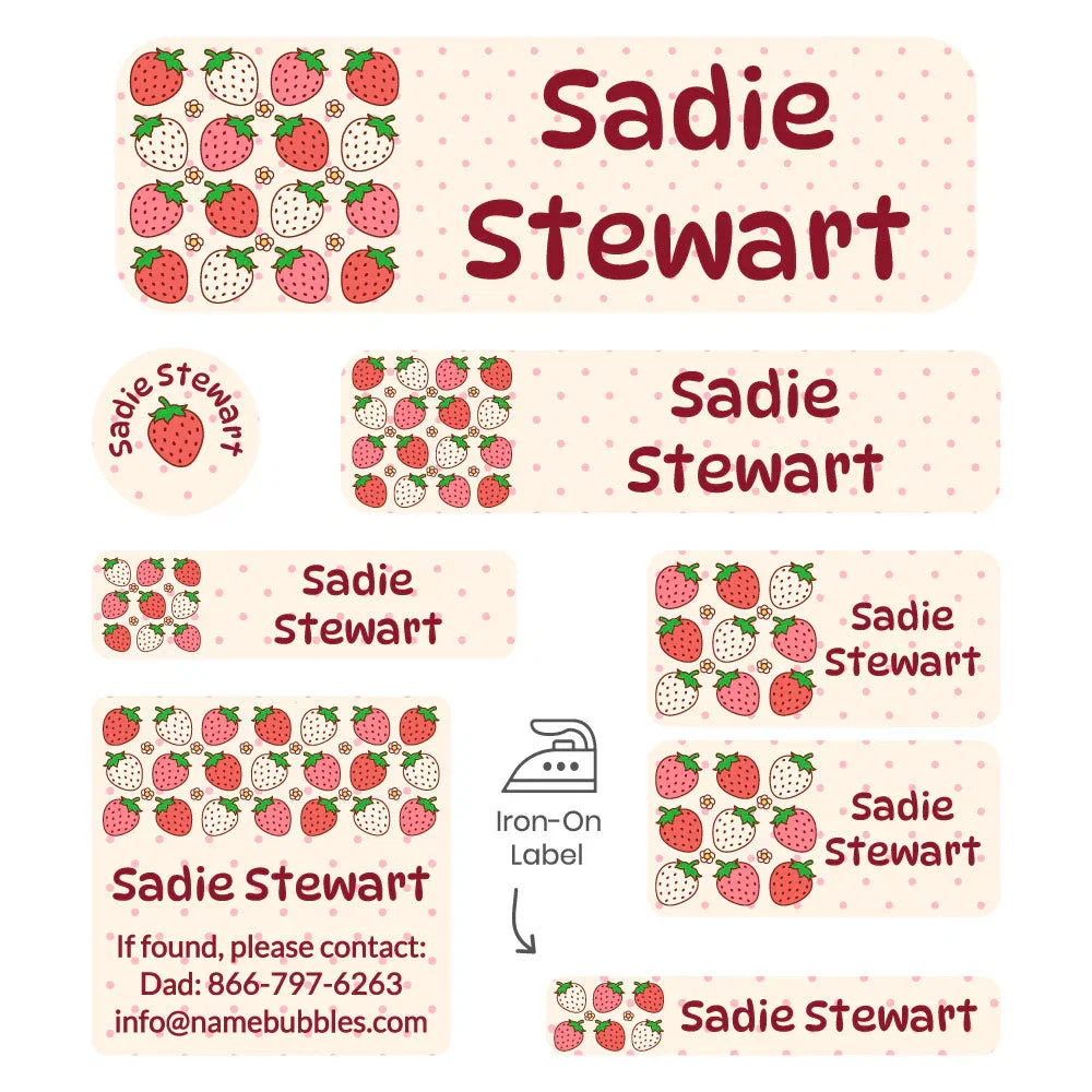 Image of Strawberry Sleepaway Camp Labels Pack