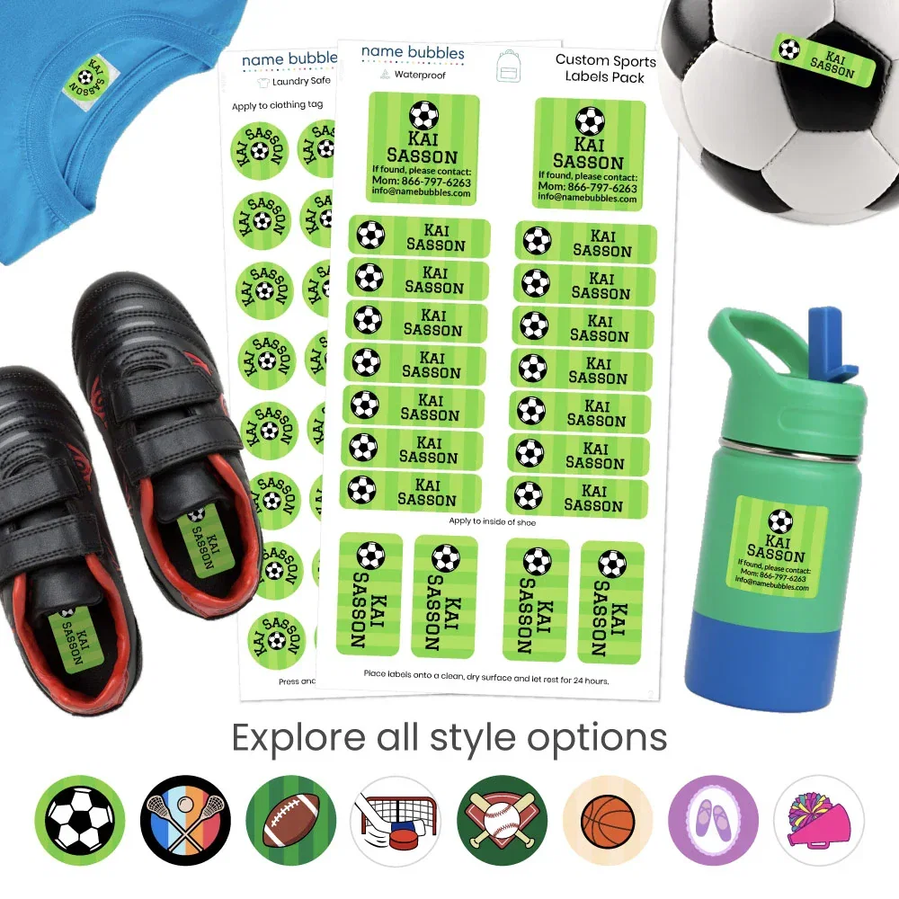Image of Custom Sports Labels Pack