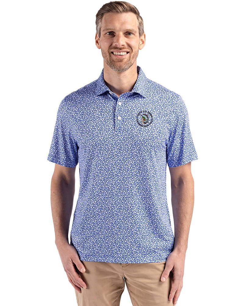 Image of 2026 U.S. Open Cutter & Buck Pike Recycled Flora Print Mens Polo