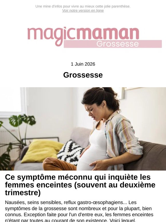 Ce symptôme méconnu qui inquiète les femmes enceintes (souvent au deuxième trimestre)