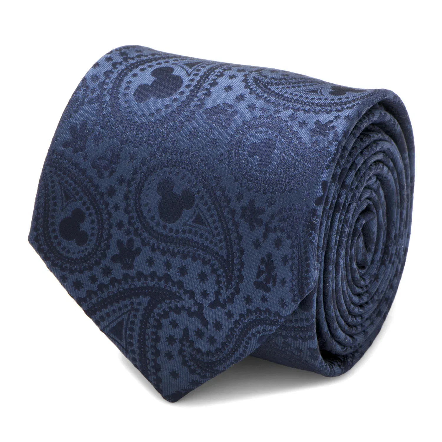 Image of Disney Mickey Mouse Navy Paisley Men's Tie