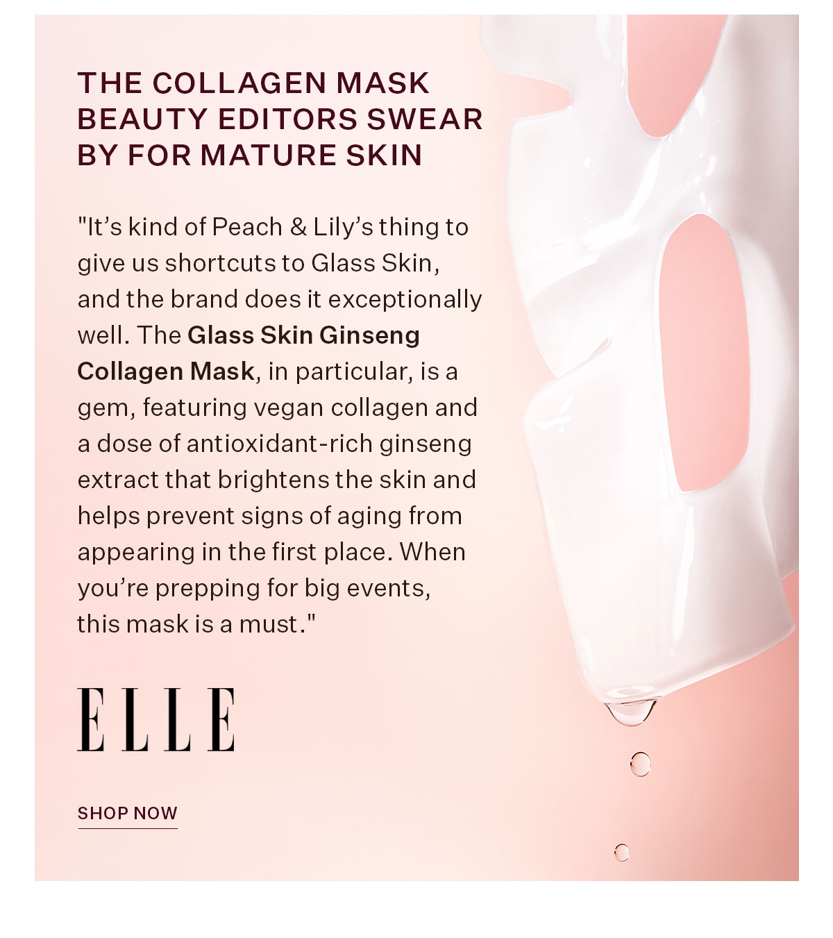 Glass Skin Ginseng Collagen Mask