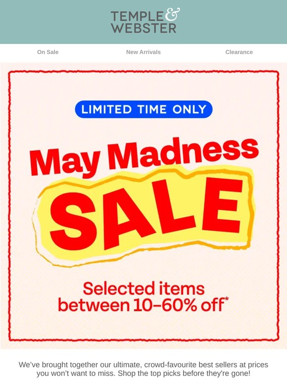 May Madness: The best-sellers you can't miss 🔥