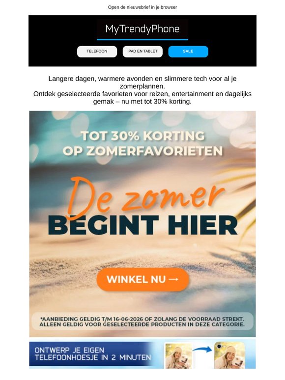 De zomer begint hier 😎 Bespaar tot 30%