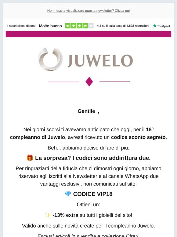 🎉 Aprimi sono il tuo codice segreto del compleanno!