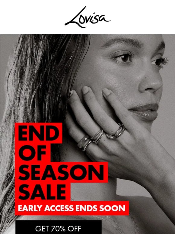 Time is running out for early sale access!