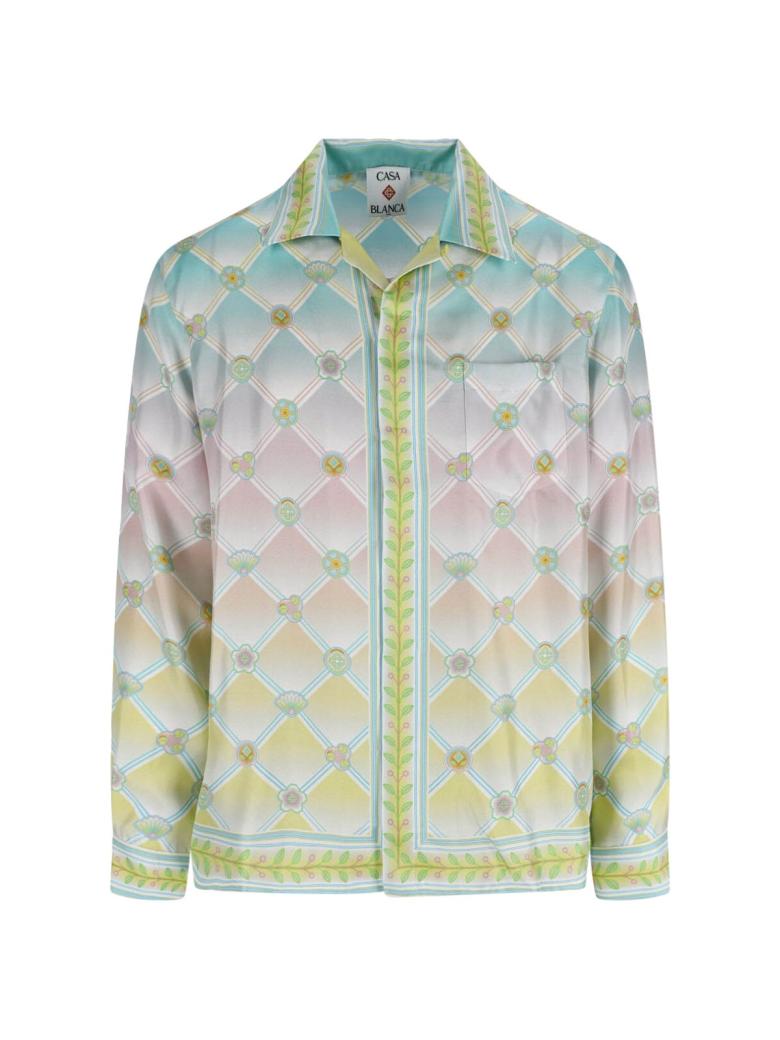 Casablanca - Camicia in seta "Cady Icons" 