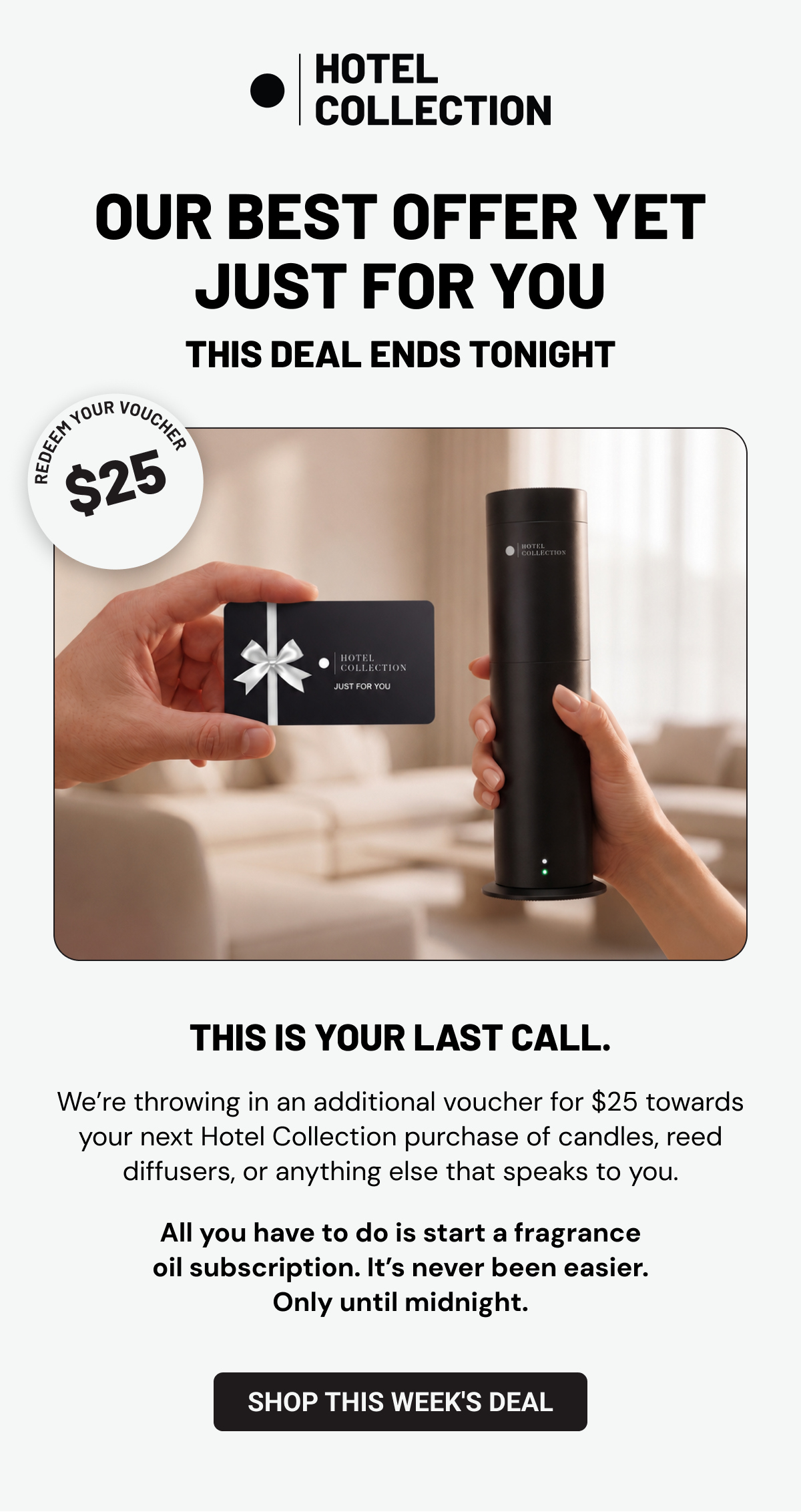Our best offer yet just for you. Shop This Week's Deal