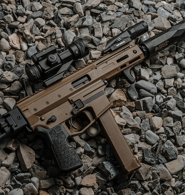 Angstadt Arms Firearm laid on gravel