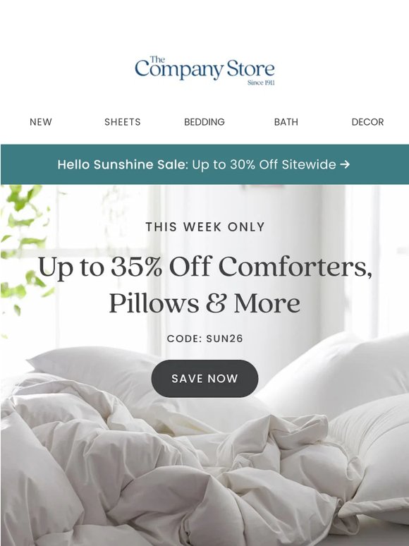 This week only: save on comforters & more