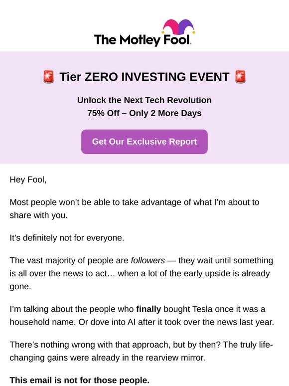 This Opportunity Isn’t for Everyone—Is It for You?