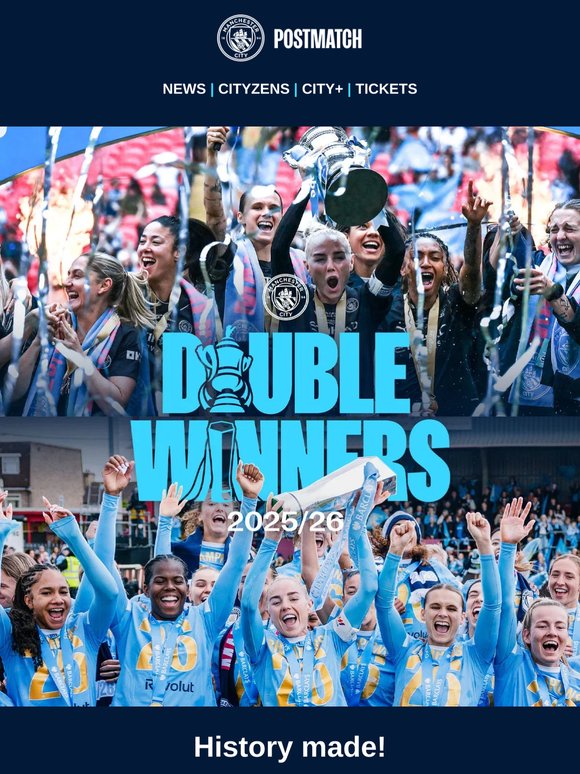 🏆▶️ City secure historic WSL & FA Cup Double