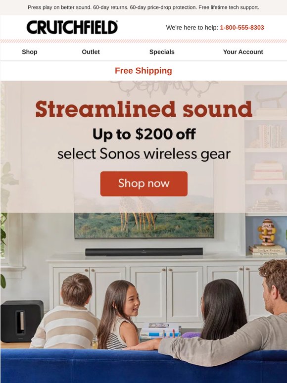 Select Sonos gear on sale